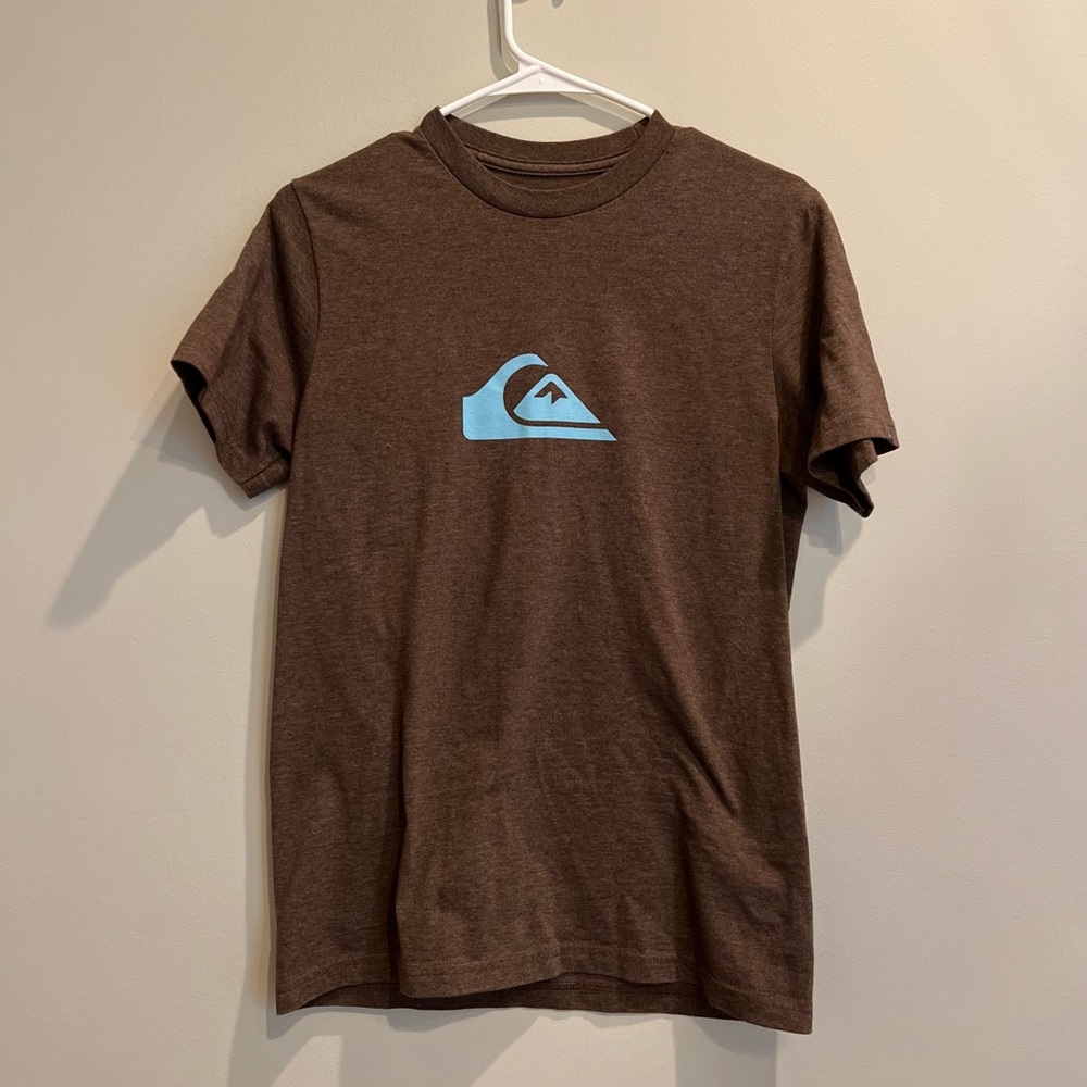 Brown Quicksilver Blue Wave T-Shirt